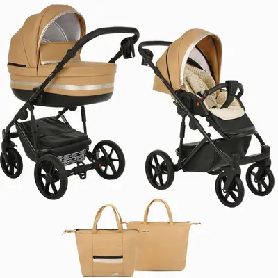 Коляска Pituso Luna 2 в 1 100% экокожа (Питусо Луна)