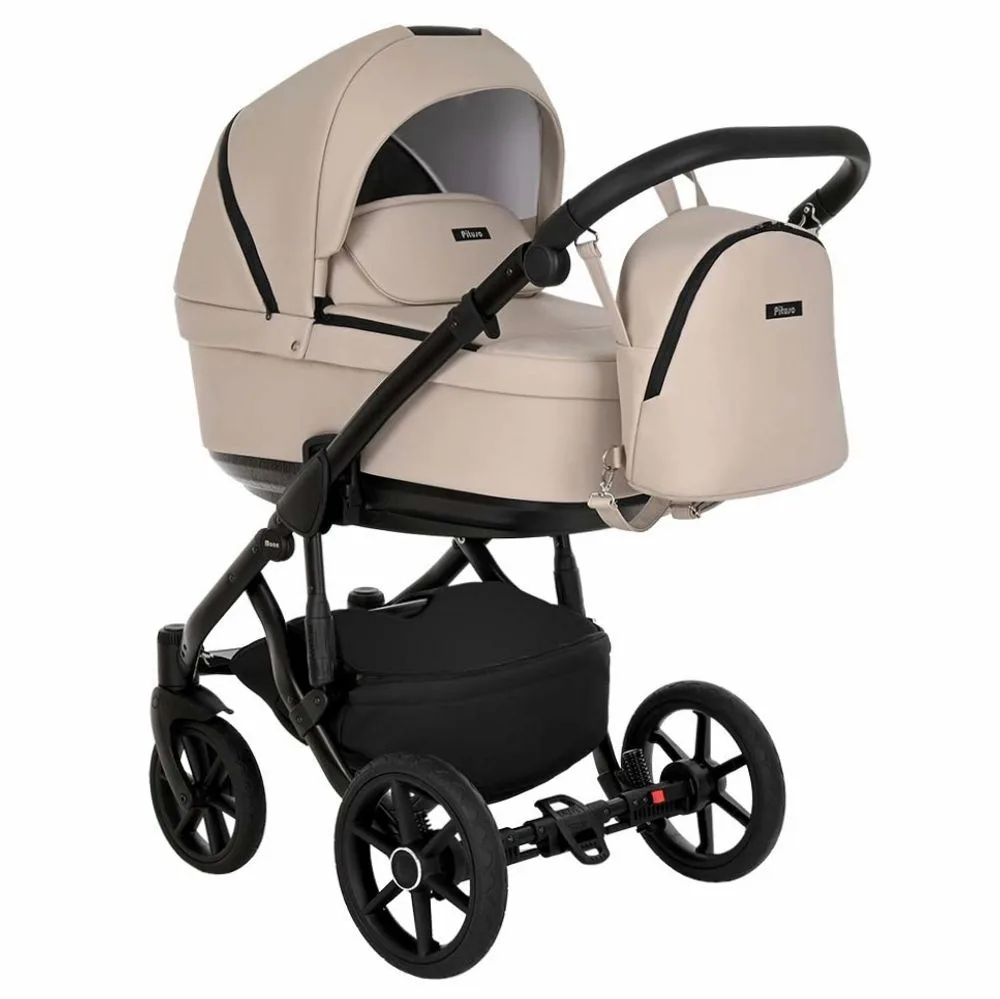 Коляска Pituso Moon 2 в 1 100% экокожа (Питусо Мун), ракурс 6