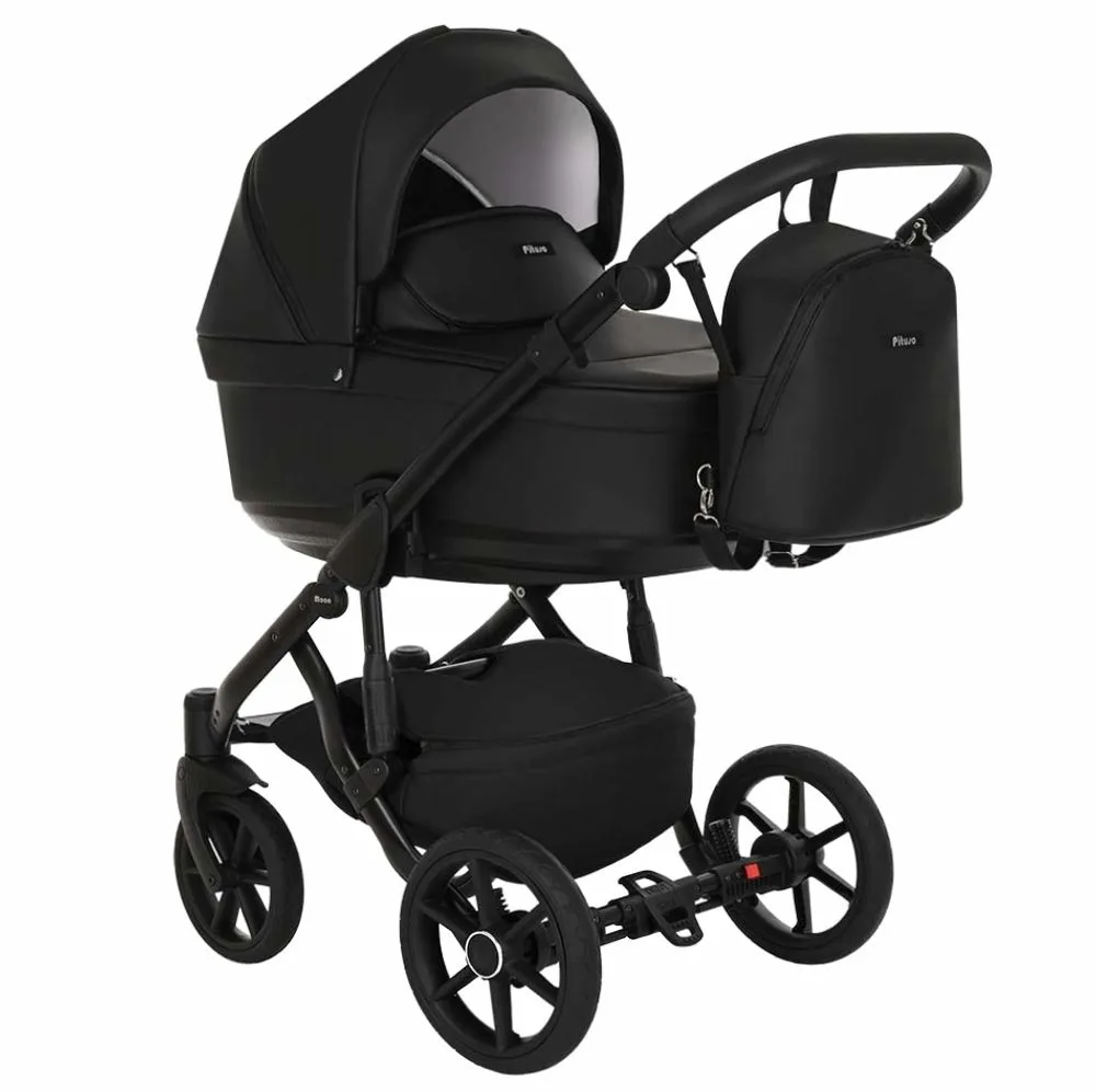 Коляска Pituso Moon 2 в 1 100% экокожа (Питусо Мун), ракурс 7