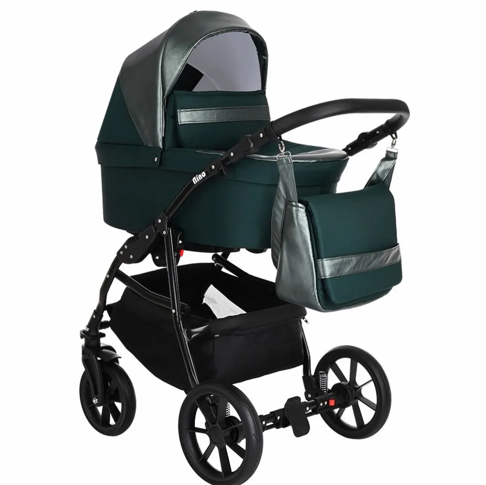 Коляска Pituso Nino 2 в 1 (Питусо Нино), цвет Зеленый, ракурс 4