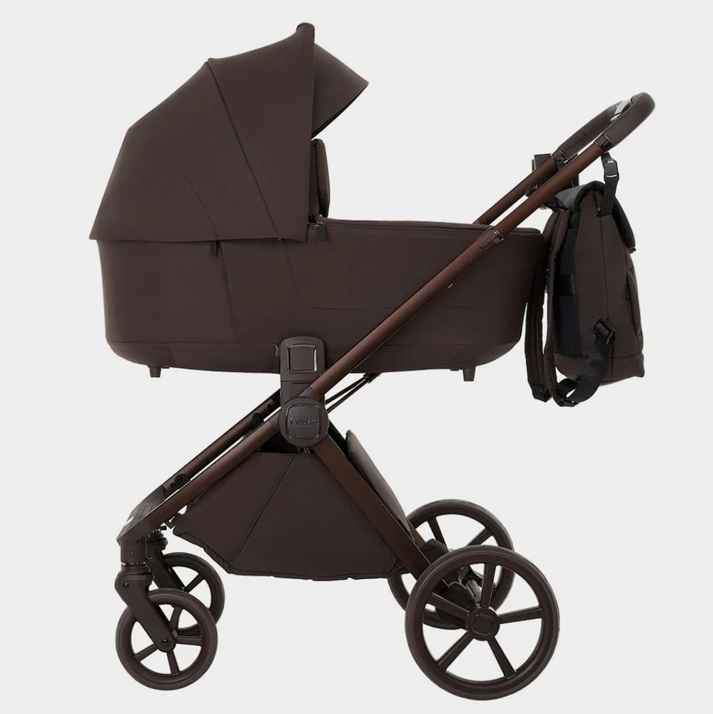 Коляска Pituso Teffy 2 в 1 на коричневой раме (Питусо Теффи), ракурс 2
