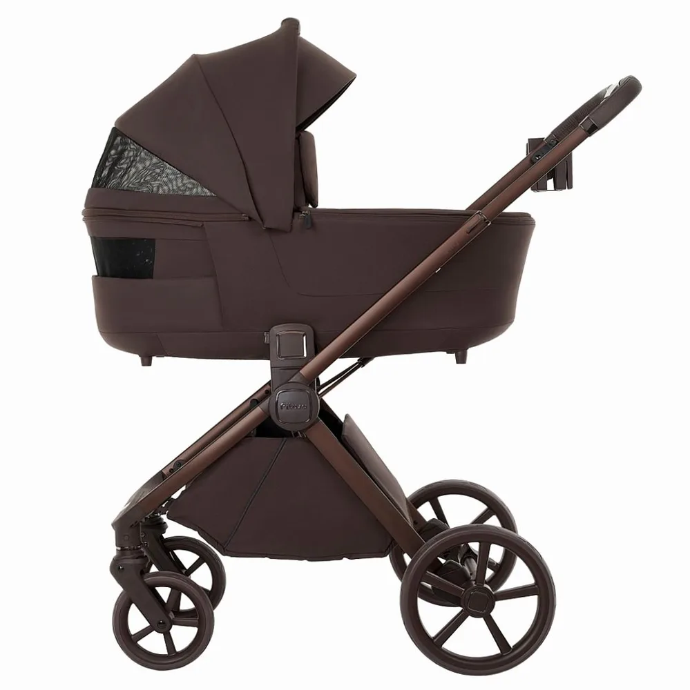 Коляска Pituso Teffy 2 в 1 на коричневой раме (Питусо Теффи), ракурс 6